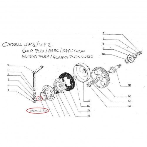 Funghetto frizione Garelli Vip