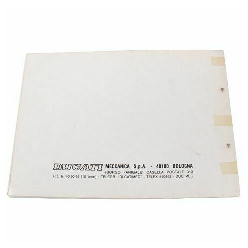 Catalogo ricambi Ducati 350 F3