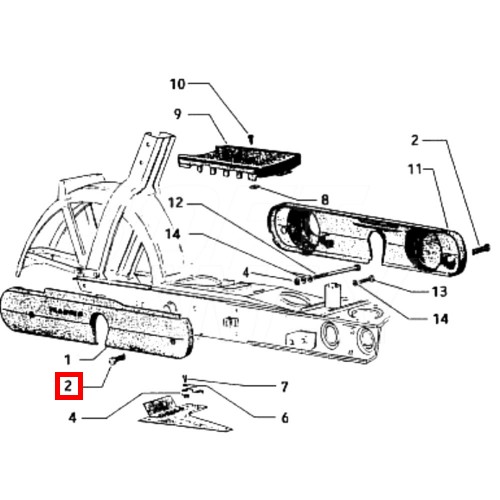 Vite fissaggio bandine Ciao prima...