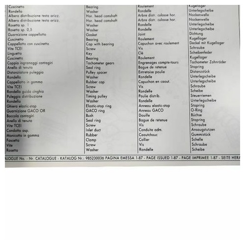 Catalogo ricambi Ducati 750 F1 e...