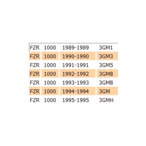 Asse a camme aspirazione Yamaha FZR 1000