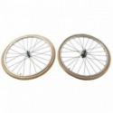 Coppia ruote bici bimbo epoca 20 x 1 1/4