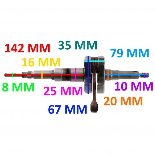 Albero motore scooter 50 con motore...