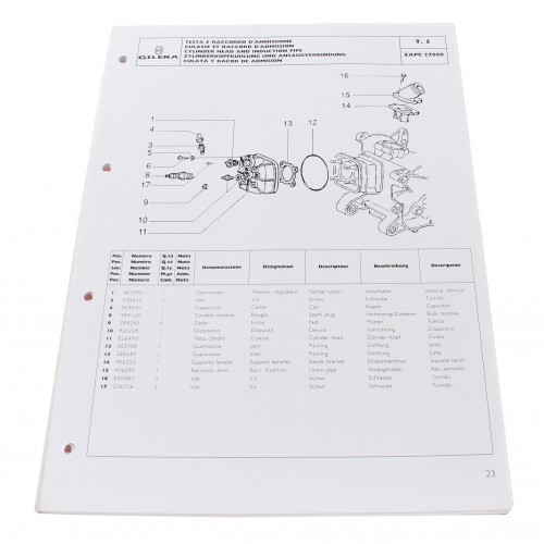 Catalogo ricambi Gilera DNA 50 GP EXP