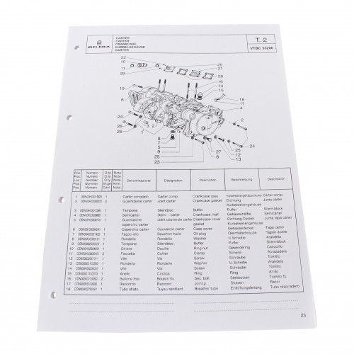 Catalogo ricambi Gilera GSM