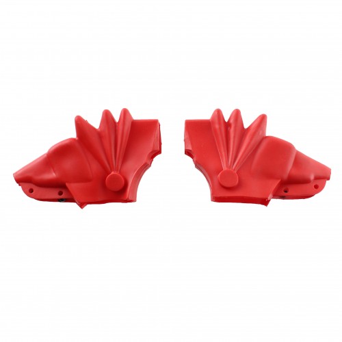 Coppia soffietti coprileve rossi per...