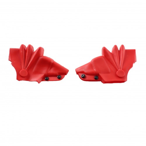 Coppia soffietti coprileve rossi per...