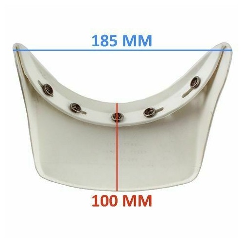 Frontino casco squadrato a 5 bottoni...