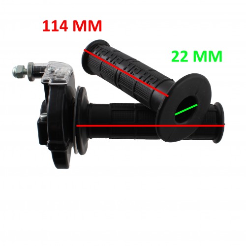 Comando gas con manopole in gomma moto