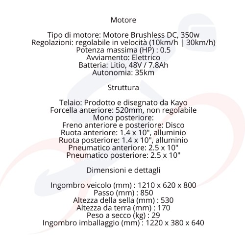 Mini Cross Kayo EKMB 350W