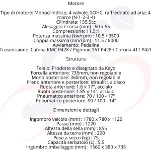 Pit Bike Kayo TT160 17/14" 2