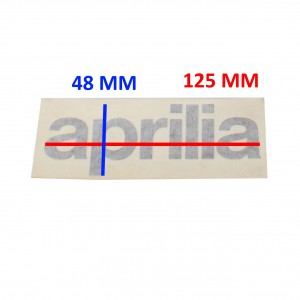 Adesivo Aprilia 125 x 48 mm 2