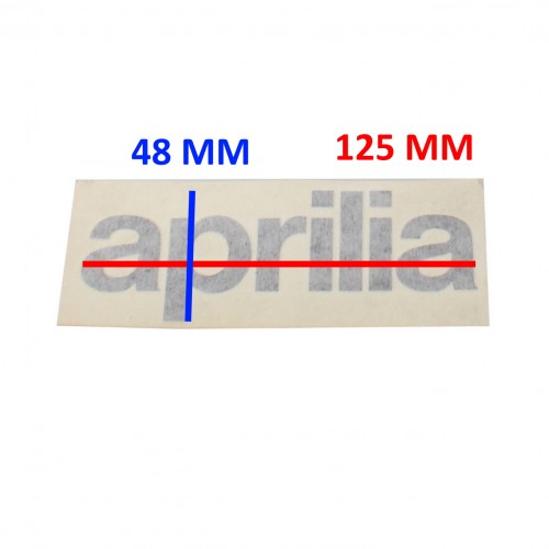 Adesivo Aprilia 125 x 48 mm