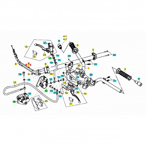 Cavo chiusura gas Sym Citycom GTS Joymax