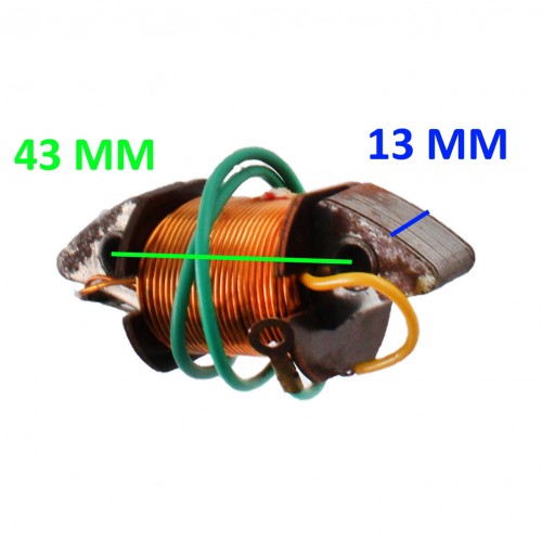 Bobina luci Vespa 90 125 150 filo verde