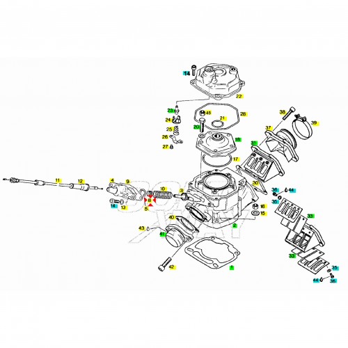 Paraolio guidavalvola Aprilia RS AF1...