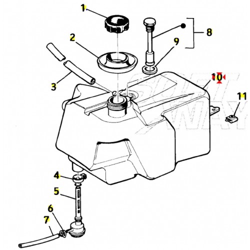Serbatoio benzina Piaggio Free -...