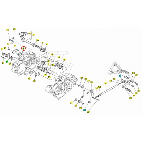 Piastra rasamento forcelle cambio per...