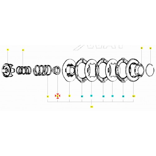 Scodellino molla frizione interna...