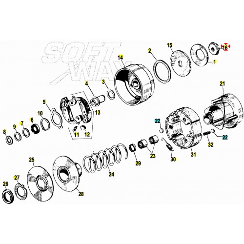 Dado tamburo frizione Ciao 1 serie