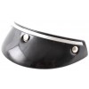 Frontino rotondo per casco epoca a  3 bottoni nero