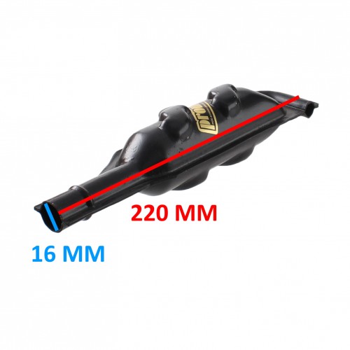 Silenziatore scarico Proma 16 mm Ciao