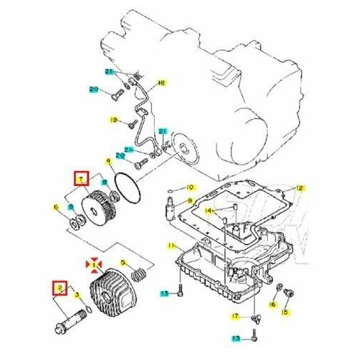 Coperchio filtro olio Yamaha XJ 650...