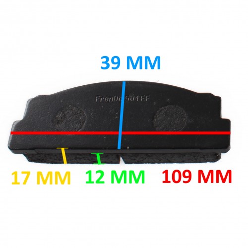 Kit pastiglie freno anteriore Fiat...