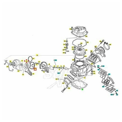 Valvola scarico Aprilia Red Rose 125...