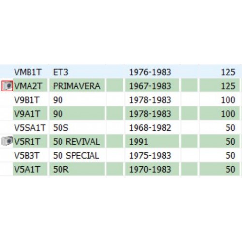 Piatto portaceppi posteriore Vespa 3...