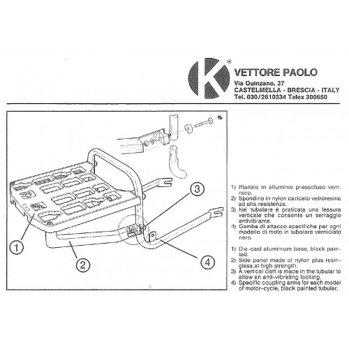 Portapacchi K Vettore Paolo 5560...