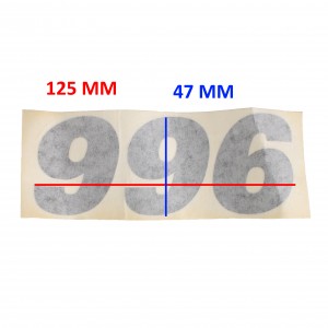 Adesivo scritta 996 125x47... 2