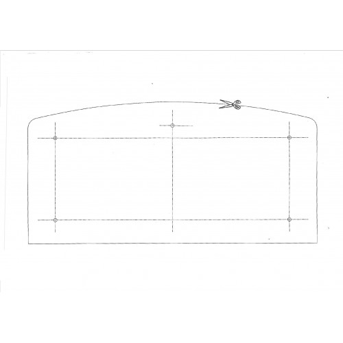 Schienale Nonfango A077 per baule 632LX