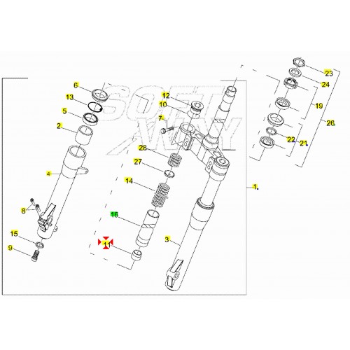 Tappo olio forcella Piaggio Beverly...