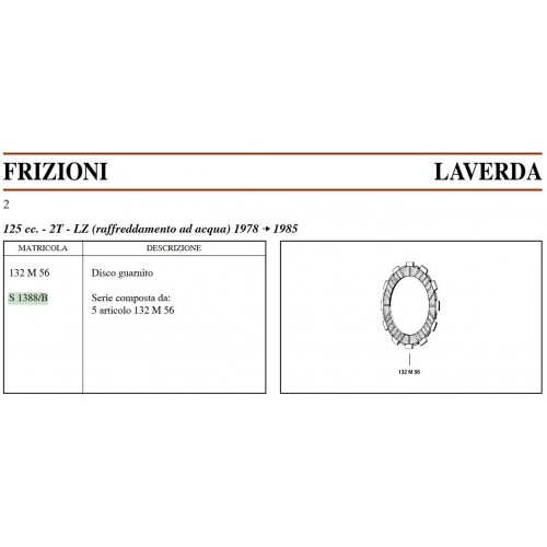 Kit dischi frizione Surflex Laverda...