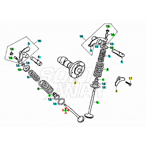 Valvola scarico Sym XS - 14721B3W000