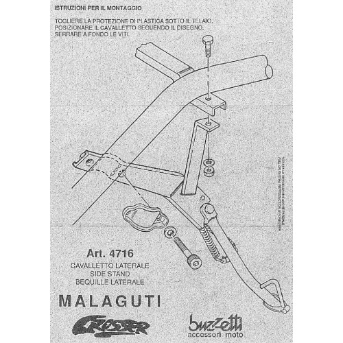 Cavalletto laterale Buzzetti 4716...