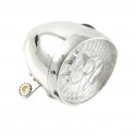 Faro anteriore retrò cromato led bianchi bici