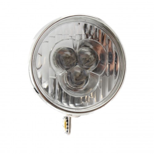 Faro anteriore retrò cromato led...