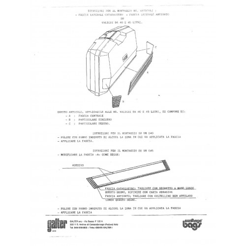 Kit catadiottri valigie Nonfango 40 e...