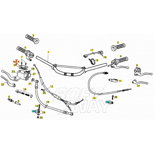 Coperchio pompa freno Derbi Bultaco...