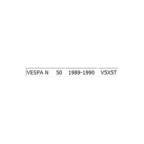 Contenitore serratura sella Piaggio...