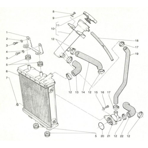 Tubo acqua Gilera KK KZ