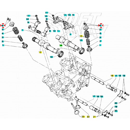 Semicono valvola Gilera Dakota RC Cobra