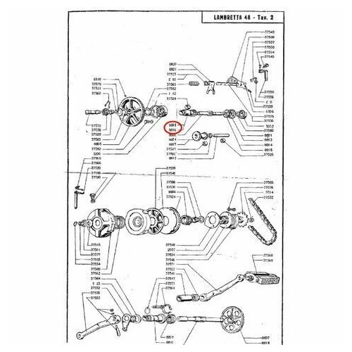 Ingranaggio presa diretta Lambrettino