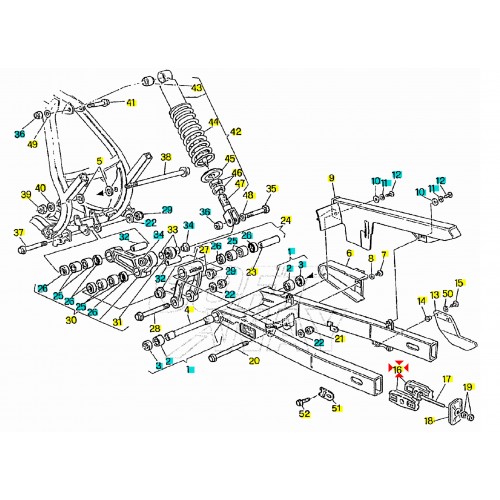 Tendicatena per forcellone Cagiva 57452