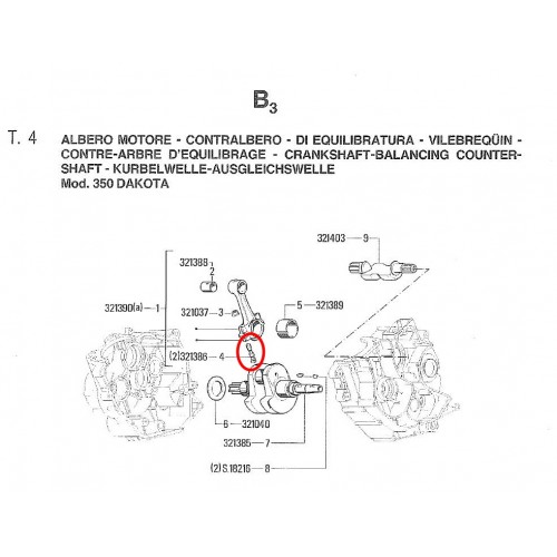 Vite fissaggio biella Gilera Dakota 350