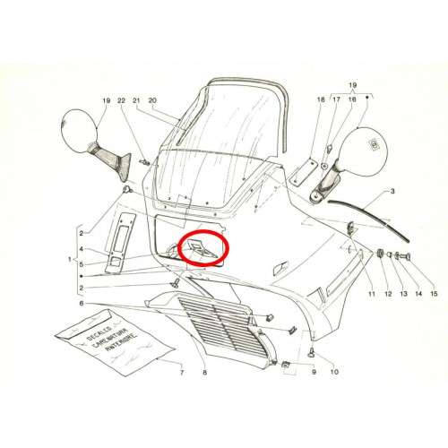 Piastra inferiore carena anteriore...