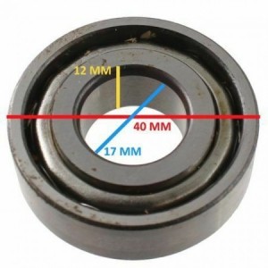 Cuscinetto Fag17 x 40 x 12... 2