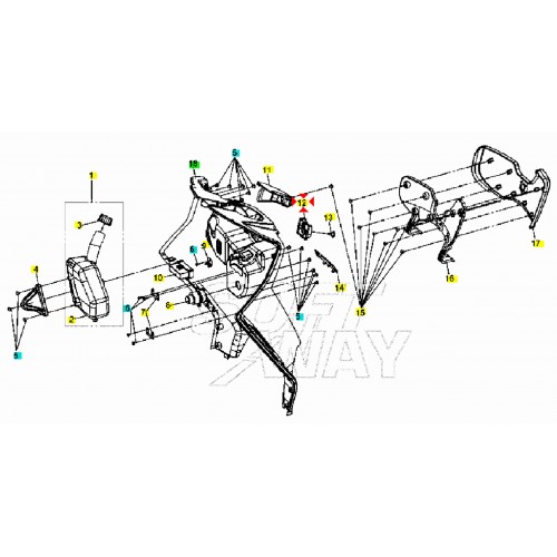 Gancio portaborsa Sym CityCom HD...